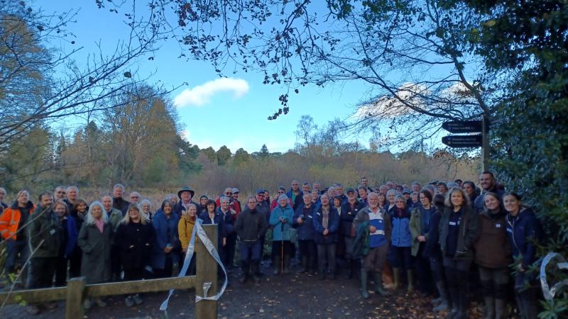 Footpath opening at Stover Country Park Image- DCC
