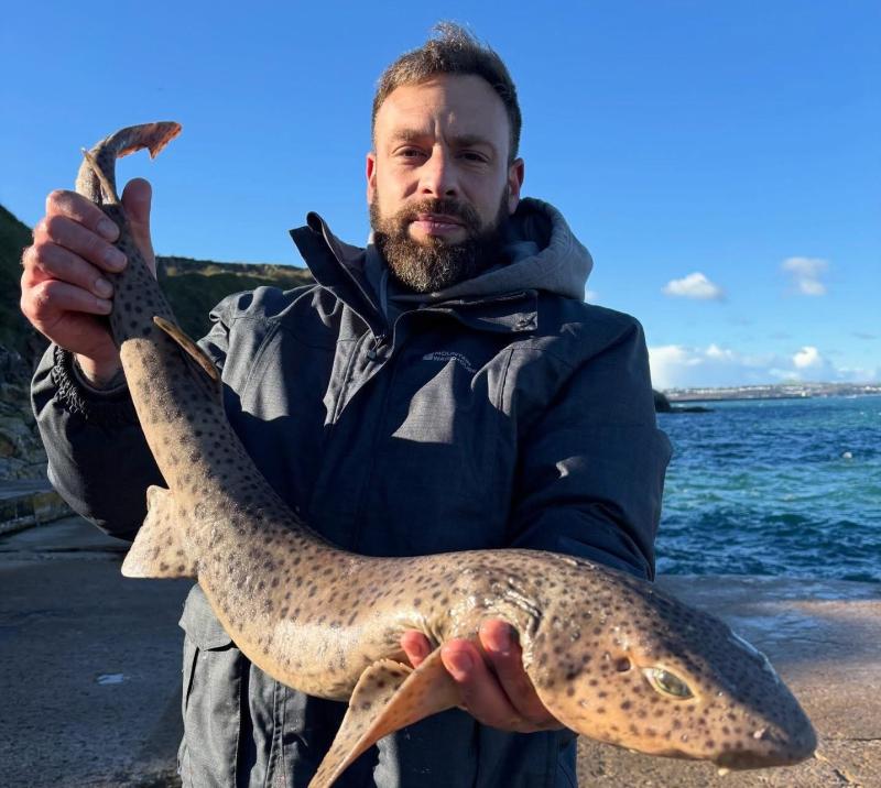 Russell Cooper with a Bull Huss