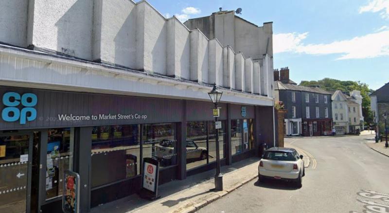 The Co-op in Market Street, Tavistock before the fire in June Image- Google Maps