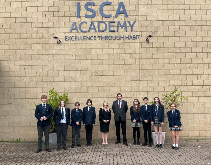  Exeter councillor inspires students during Isca Academy leadership visit