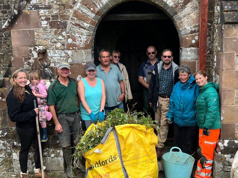A tidy up day involving the community at St Petroc's Image- SSPP
