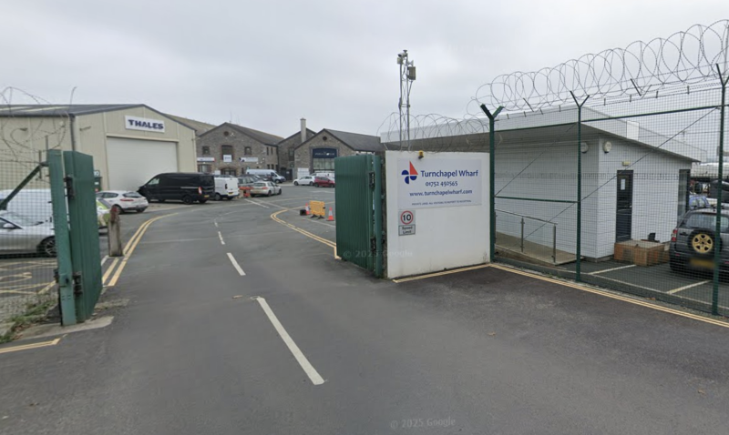 The MP questioned ministers about licensing rules impacting defence companies based at Turnchapel Wharf and the Cattewater Image- Google Maps