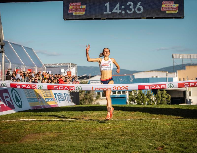 Exeter runner makes European cross-country history with third gold medal