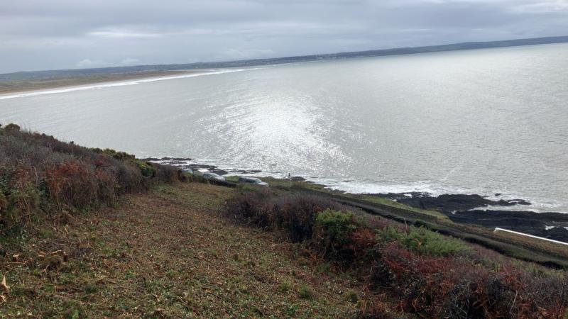 Route clearance for the new path at Downend Croyde Photo credit - Devon County Council
