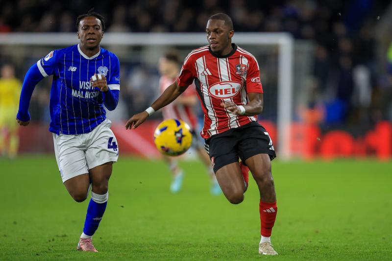 Cardiff City v Exeter City. Pic from PPAUK