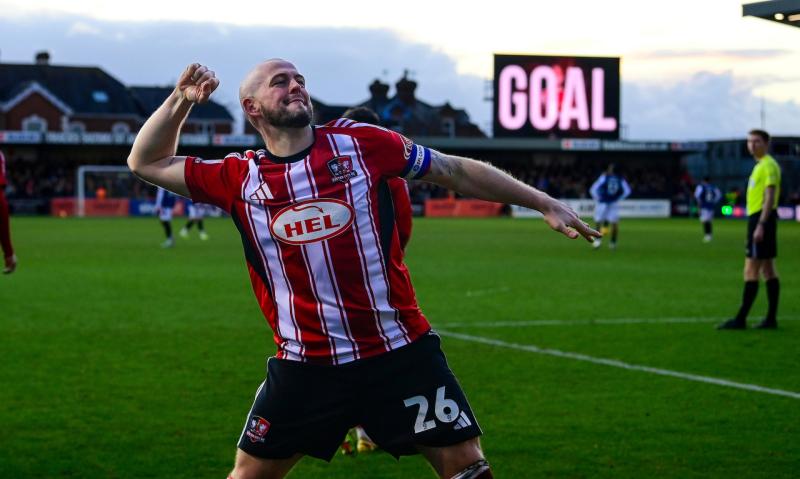 Goal for Pierce Sweeney. Pic from PPAUK