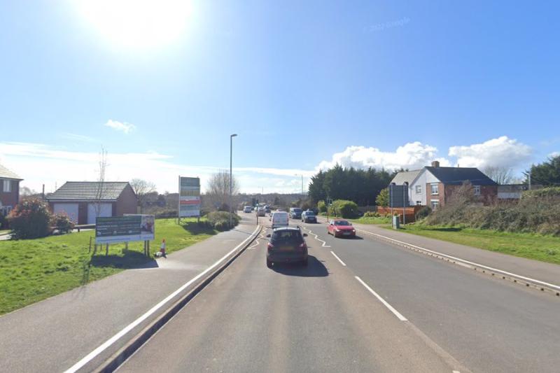 Heavy traffic building in Exeter after three-vehicle collision 