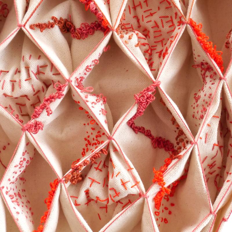 A Honeycomb Stitch by Annie Coggan (Image- Red Mud Arts)