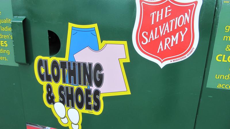 Twenty-seven Salvation Army clothing and textile banks are due to be removed across Devon (Image- Howard Lake CC BY-SA 2.0)