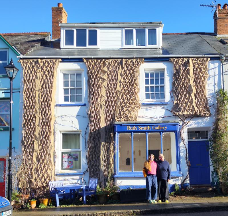 The full smocking on the front of Ruth Smith Gallery (Image Credit: Ruth Smith Gallery)