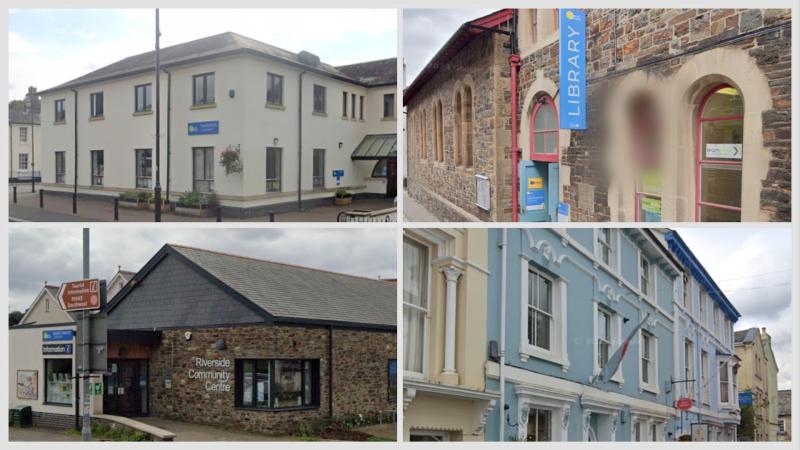 Among the libraries covered by the consultation are Tavistock, Okehampton, Bovey Tracey and Ashburton (All images- Google Maps)