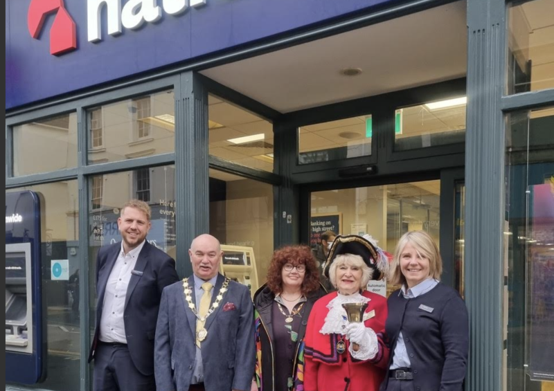 Newton Abbot Mayor, Cllr Colin Parker, at the ceremony (Image- Newton Abbot Town Council)