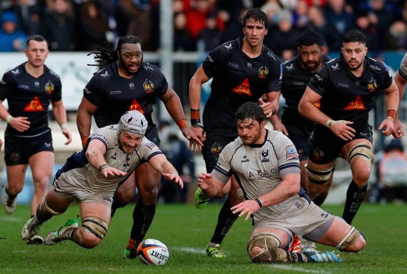 Exeter Chiefs v Bristol Bears. Pic from PPAUK