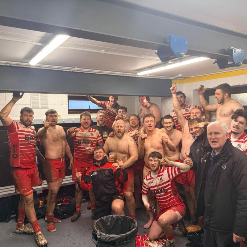 Paignton joy in the dressing room