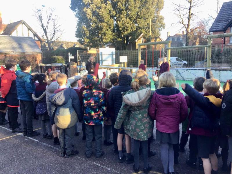 Exeter school transformed after families raise &pound;15,000 for new play equipment