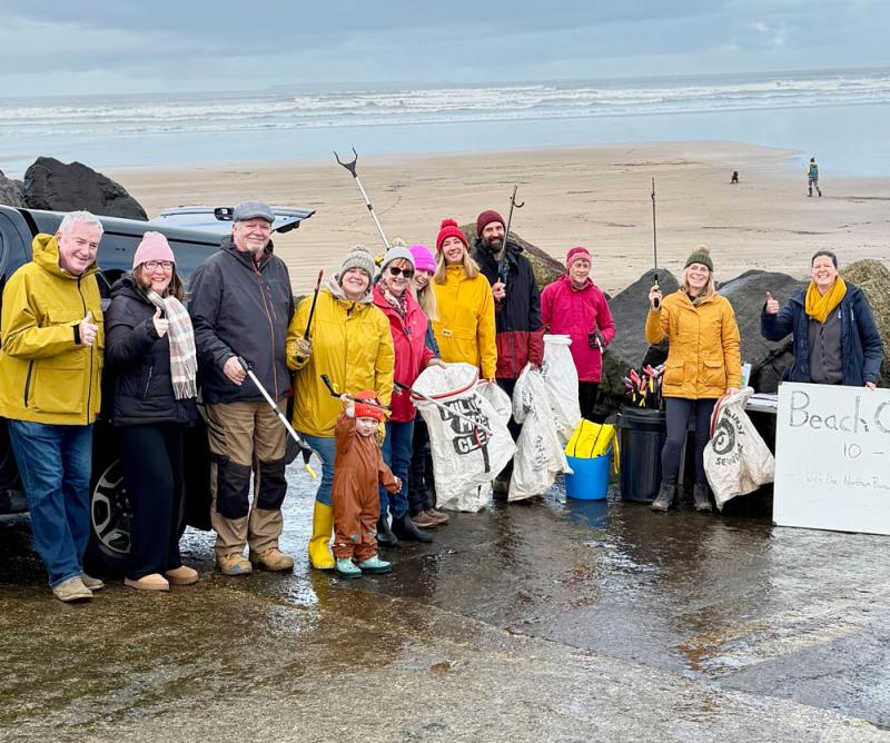 North Devon cleaned up by hundreds as nearly 700kg of litter is hauled away