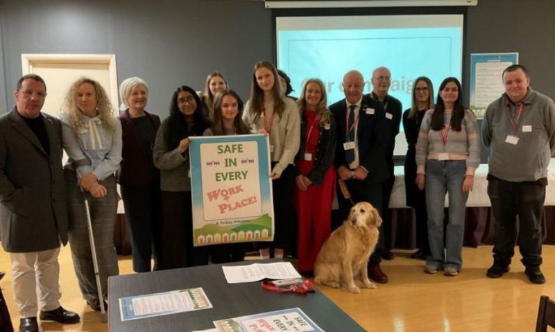 Torquay students work with MP to launch Torbay Charter aimed at making workplaces safer for women