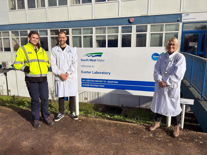 South West Water marks National Apprenticeship Week by showcasing career journeys (Pictured- Emily, Chris & Claire Credit SWW)