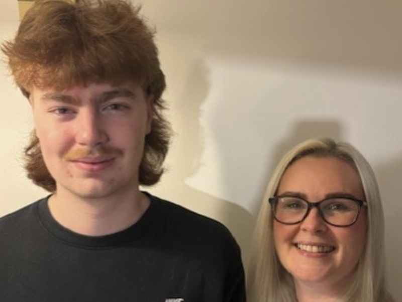 Mum and son Kate and Charlie Sprake (Image- SWW)