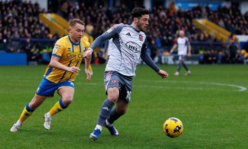 Exeter City draw at Mansfield. Pic from PPAUK
