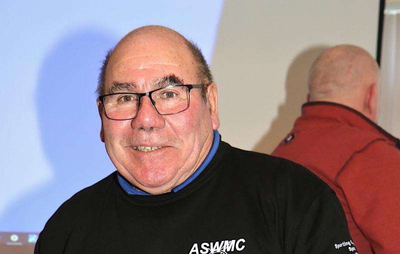 Roy Sims - Torbay MC Chairman with the RAC MSA Silver Salver - ASWMC Club Championship