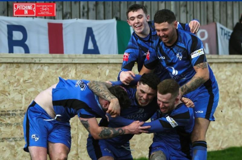 Hopes alive for Brixham AFC. Pic from Dave Roach