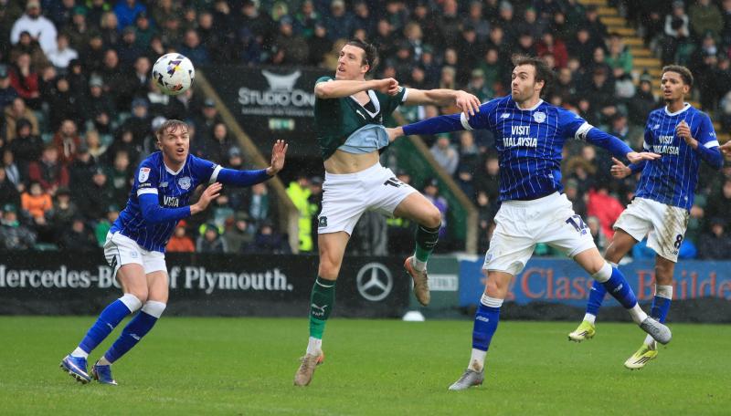 Plymouth Argyle thrash Cardiff. Pic from PPAUK