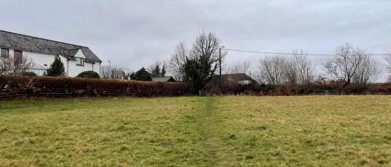 The site for homes at Lamerton. Image courtesy: West Devon Borough Council