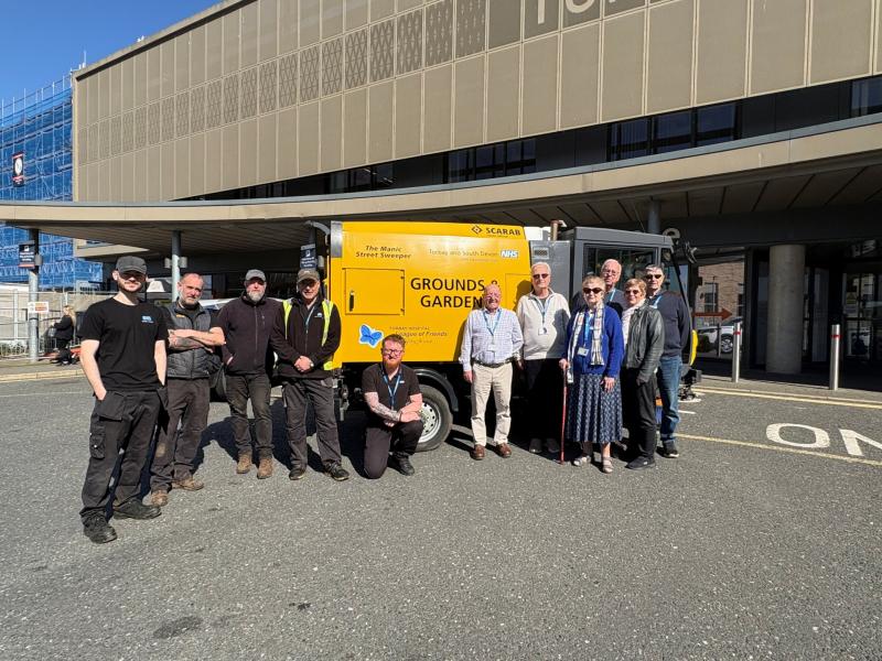 The Manic Street Sweeper takes centre stage at Torbay Hospital
