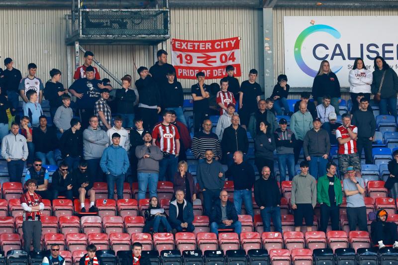Worrying times for Exeter City. Pic from PPAUK