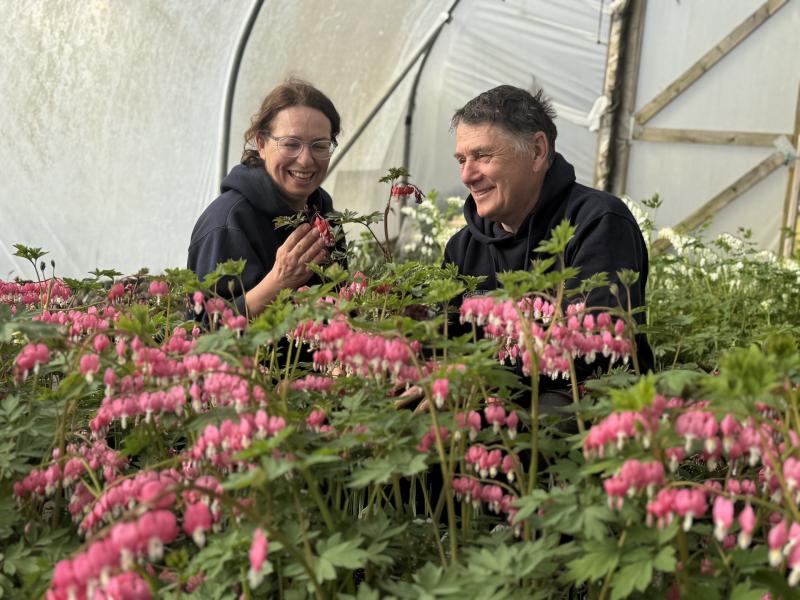 Hannah and Nick Wade of Gardeners Delight Nursery