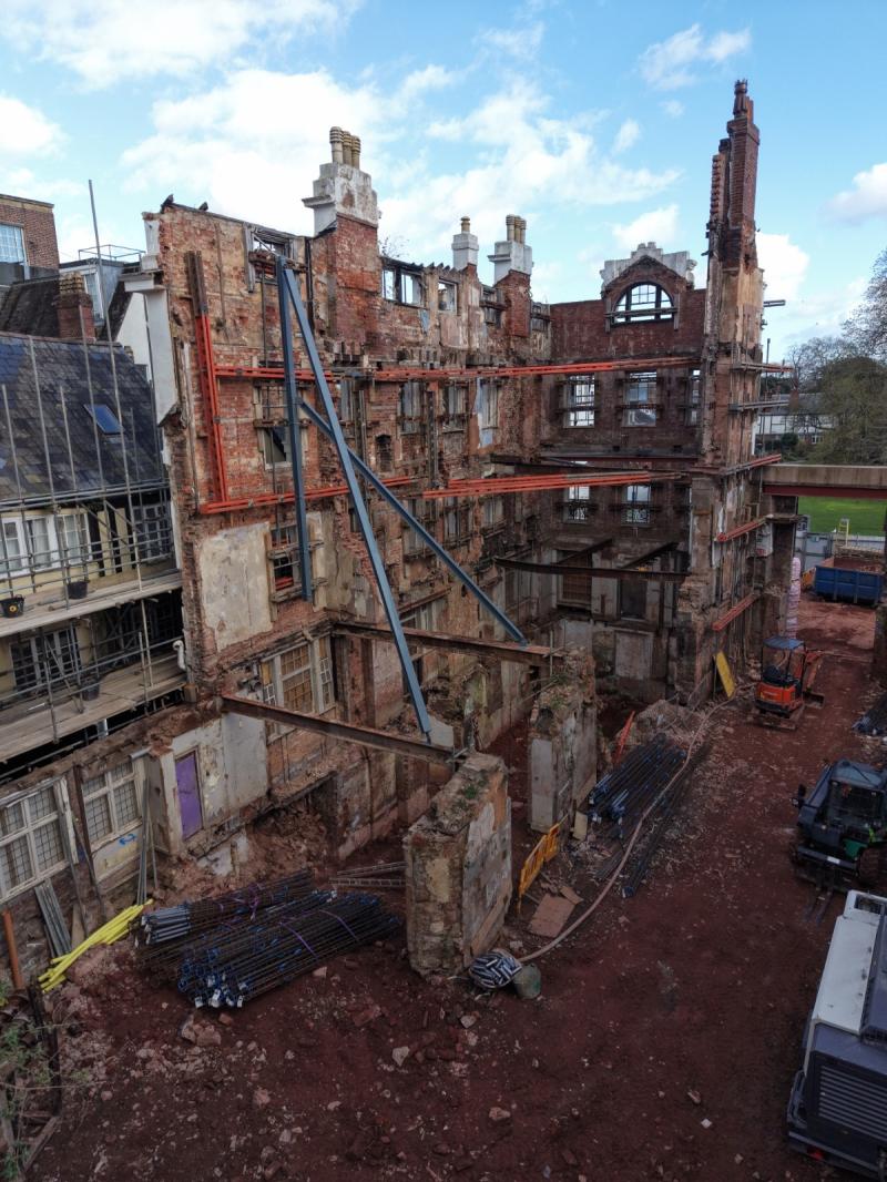 Historic Exeter pub with mysterious skeleton protected in Royal Clarence restoration