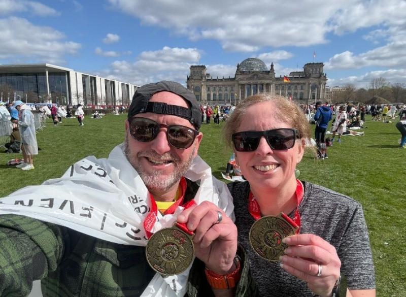 Stuart and Sarah Sweatman at the Berlin Half
