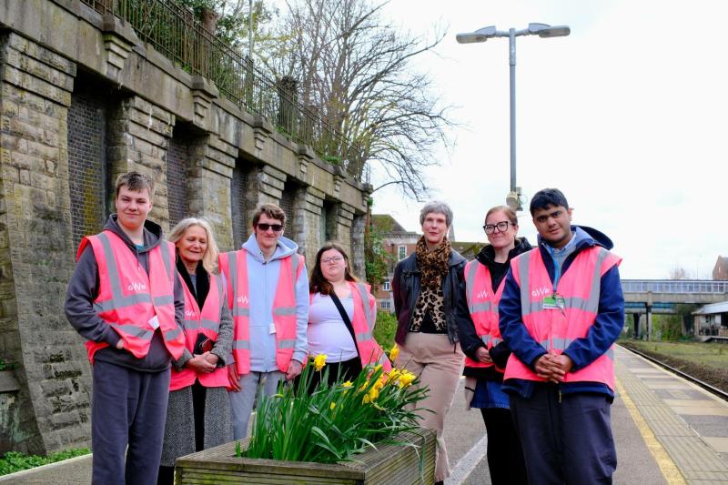 Exeter Central blooms as students transform platforms