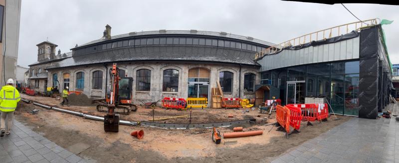 Newton Abbot's revamped Market Hall almost complete