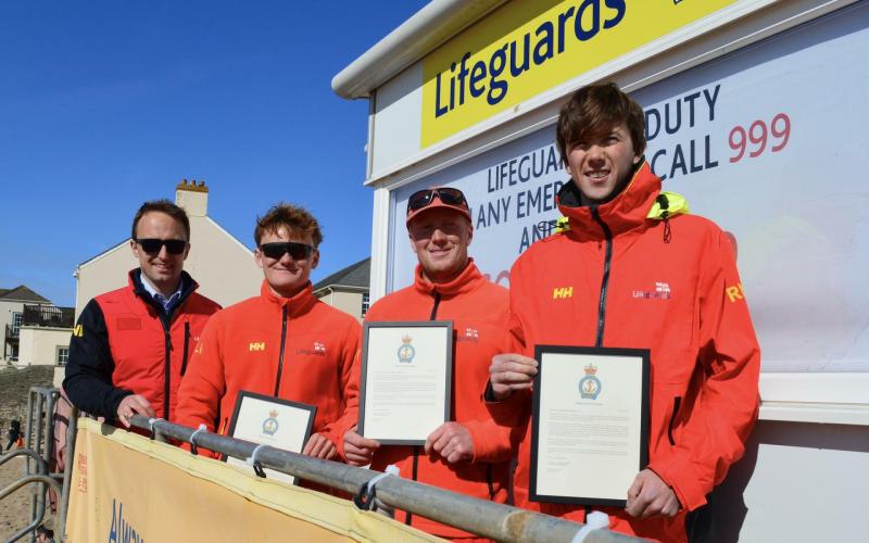 North Devon RNLI lifeguards commended for rescue ahead of season launch