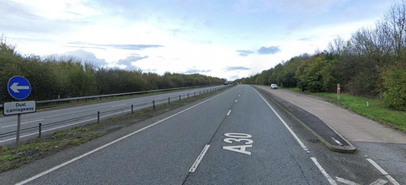  Investigation continues into late-night collision involving van and parked HGV at Fenny Bridges in East Devon (Image: Google Maps)