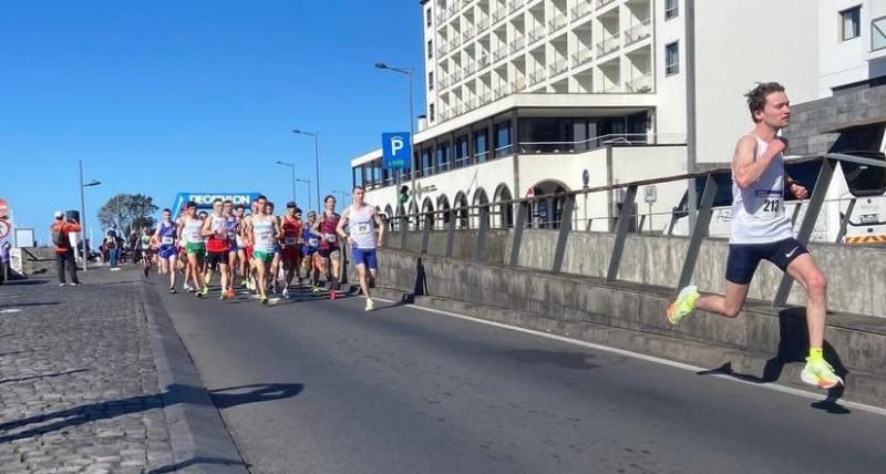 James McKibbin racing in Portugal