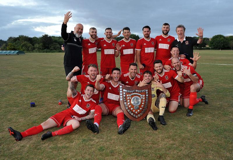 Kingsteignton celebrate Charity Shield victory Torbay Today
