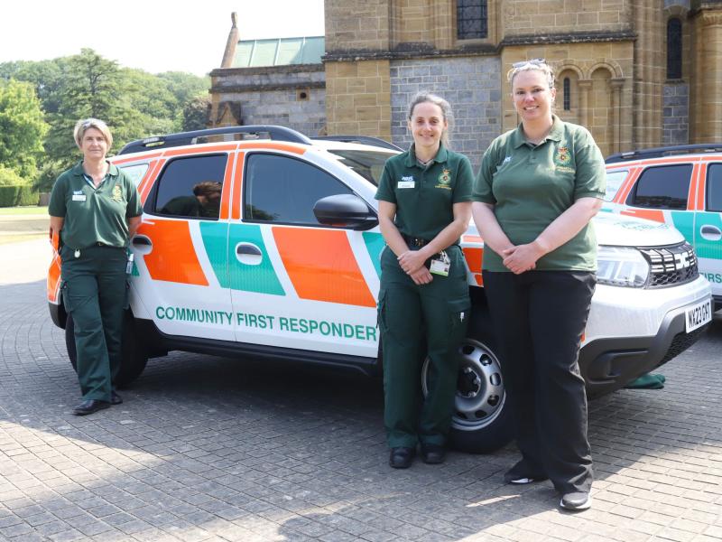 Six new community first responder cars for ambulance service
