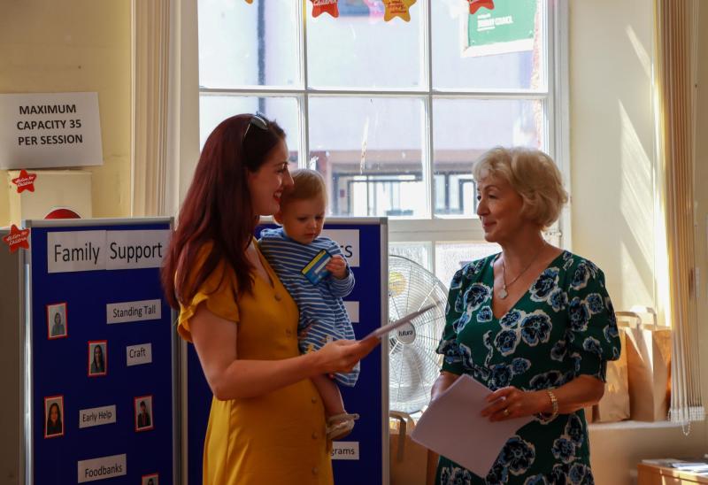Dame Andrea's praise for Torbay's Family Hubs