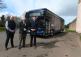 Stagecoach Torbay operations manager Jay Clark,  highways councillor Adam Billings and Stagecoach SW MD Peter Knight 