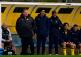 Ronnie Jepson on the bench at Plainmoor