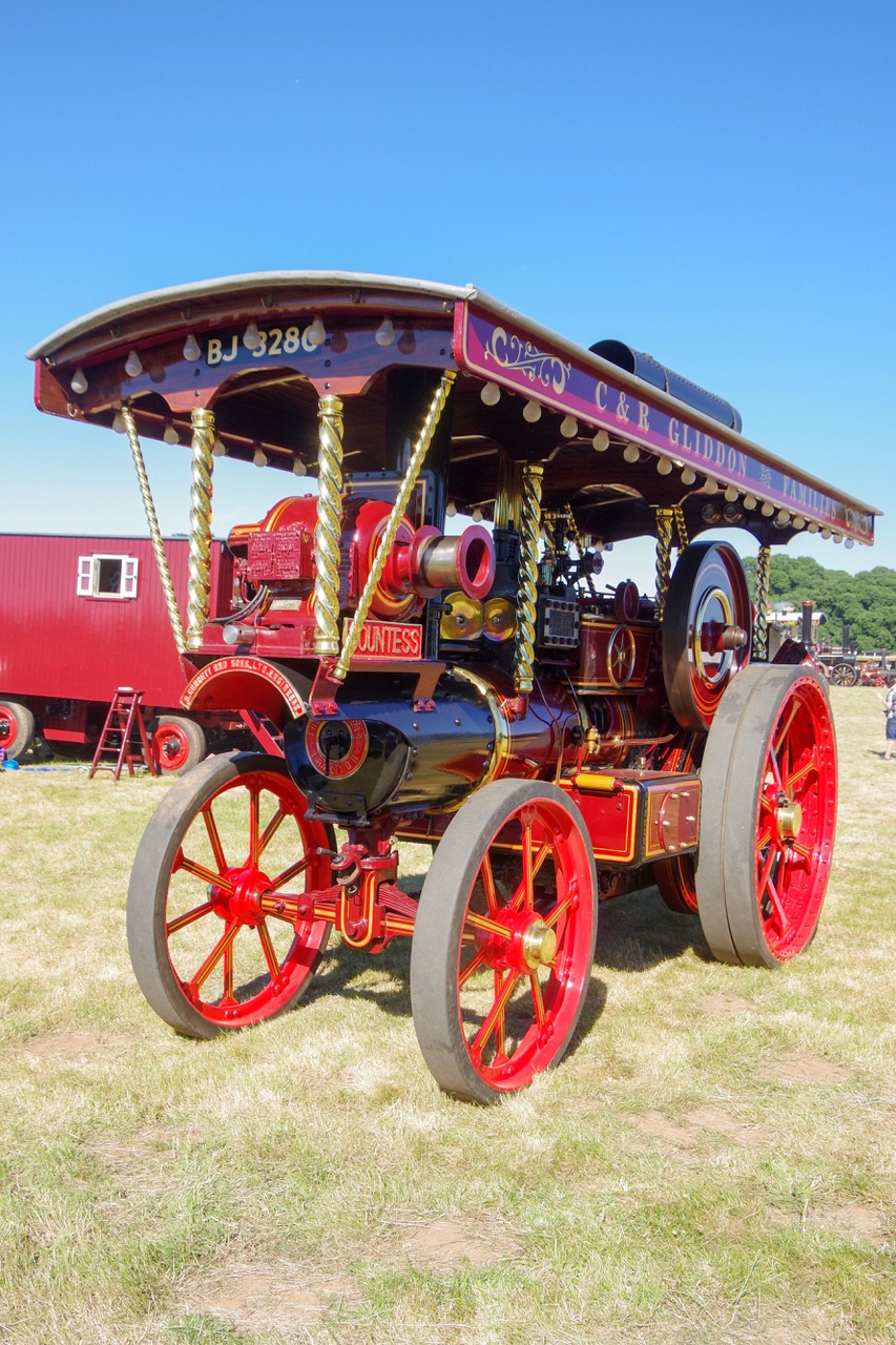 This 1917 Garrett 4CD steamer, owned by Robert and Chris Glidden, is a regular at the historic vehicle gathering. Credit: Steven Cockram