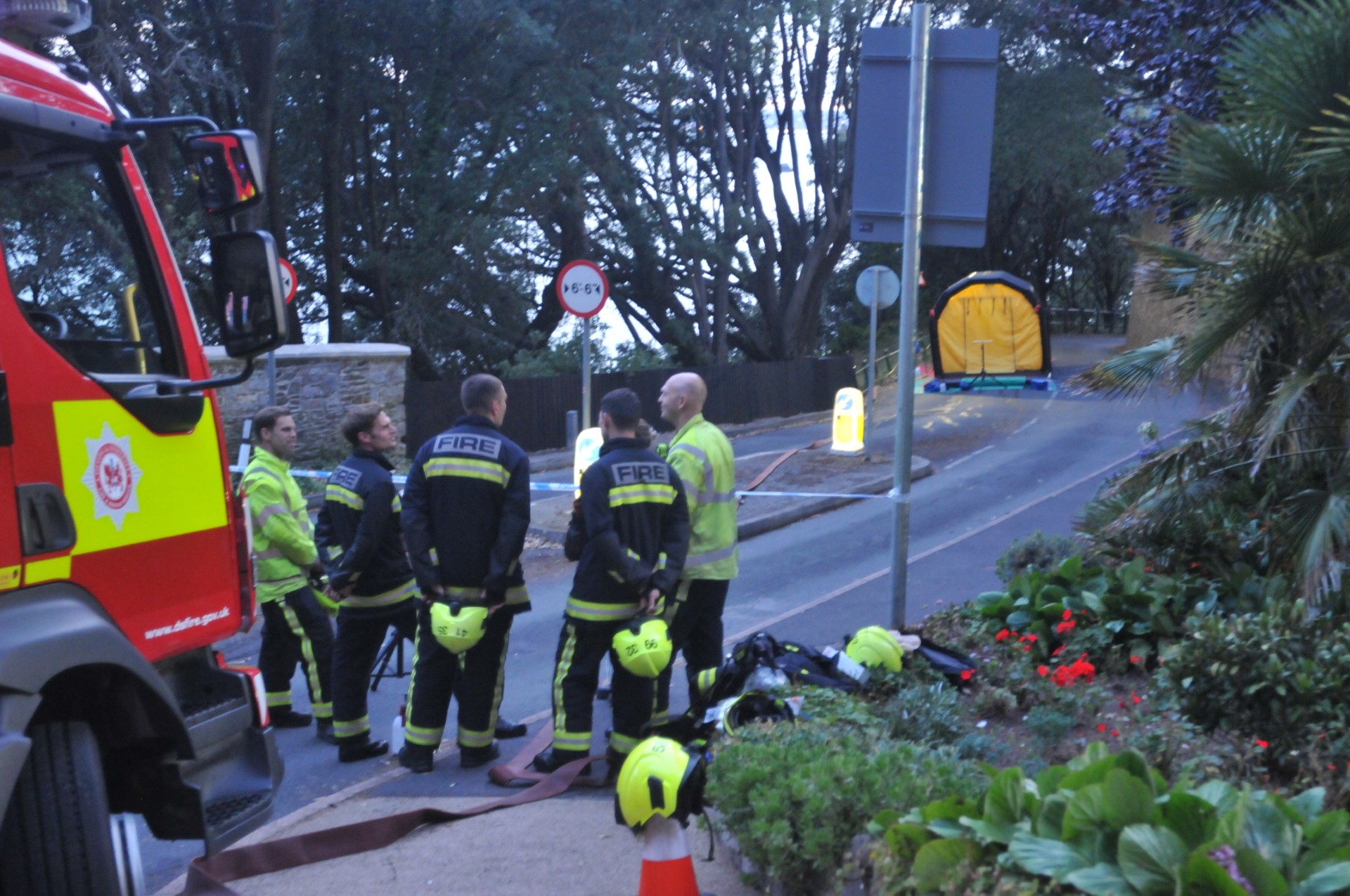 Emergency services at the death scene