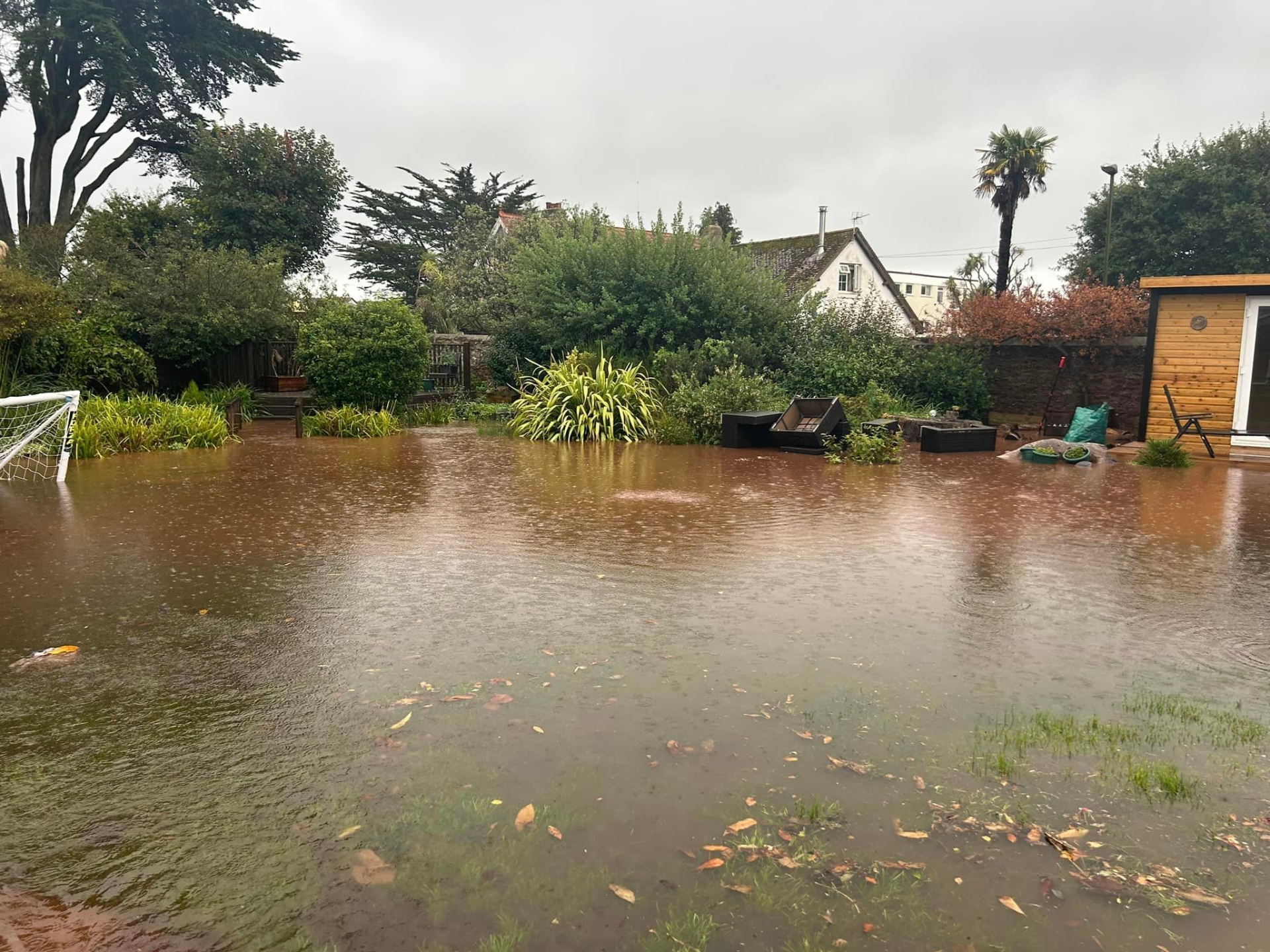 Flood hit homes in Paignton