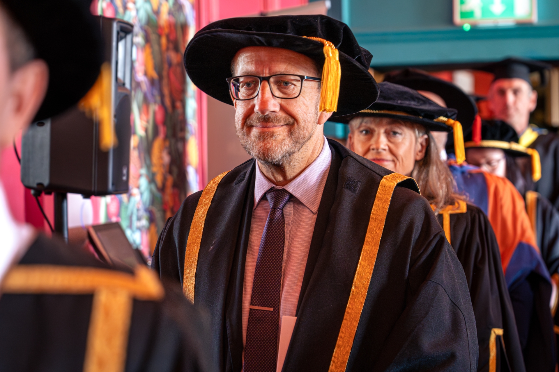 Laurence Frewin in the Graduation Procession
