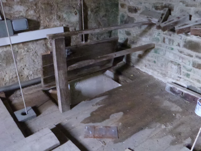 Water damage to floorboards inside St Helen's Church Pic Jonathan Rhind Architects