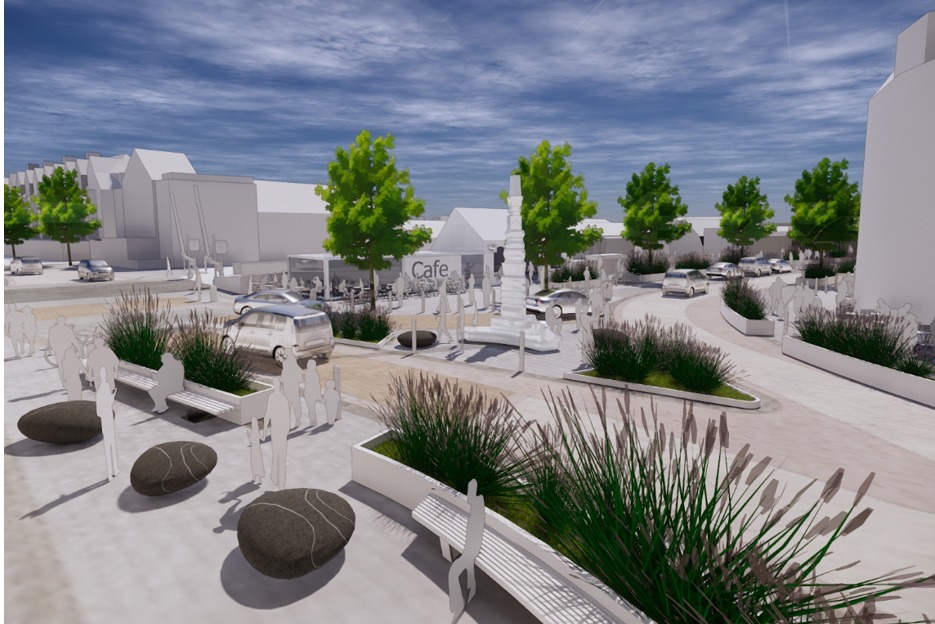 Station Square, Paignton, in the future Pic TDA