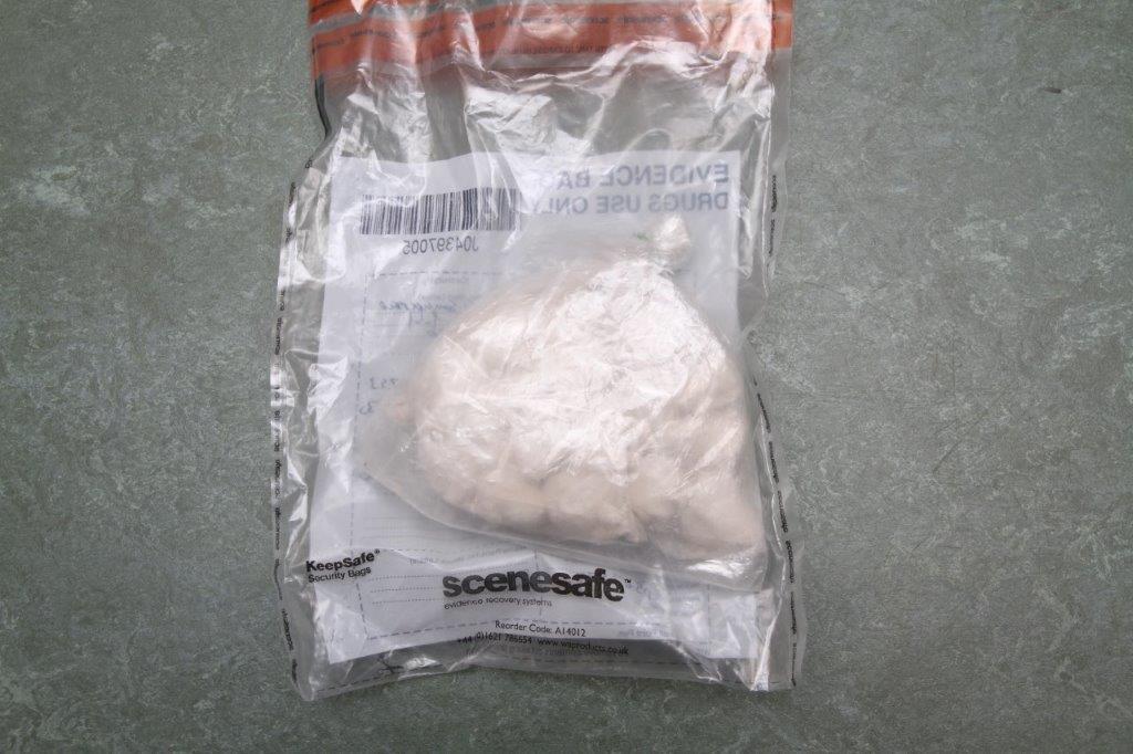 Bag of street deals of cocaine